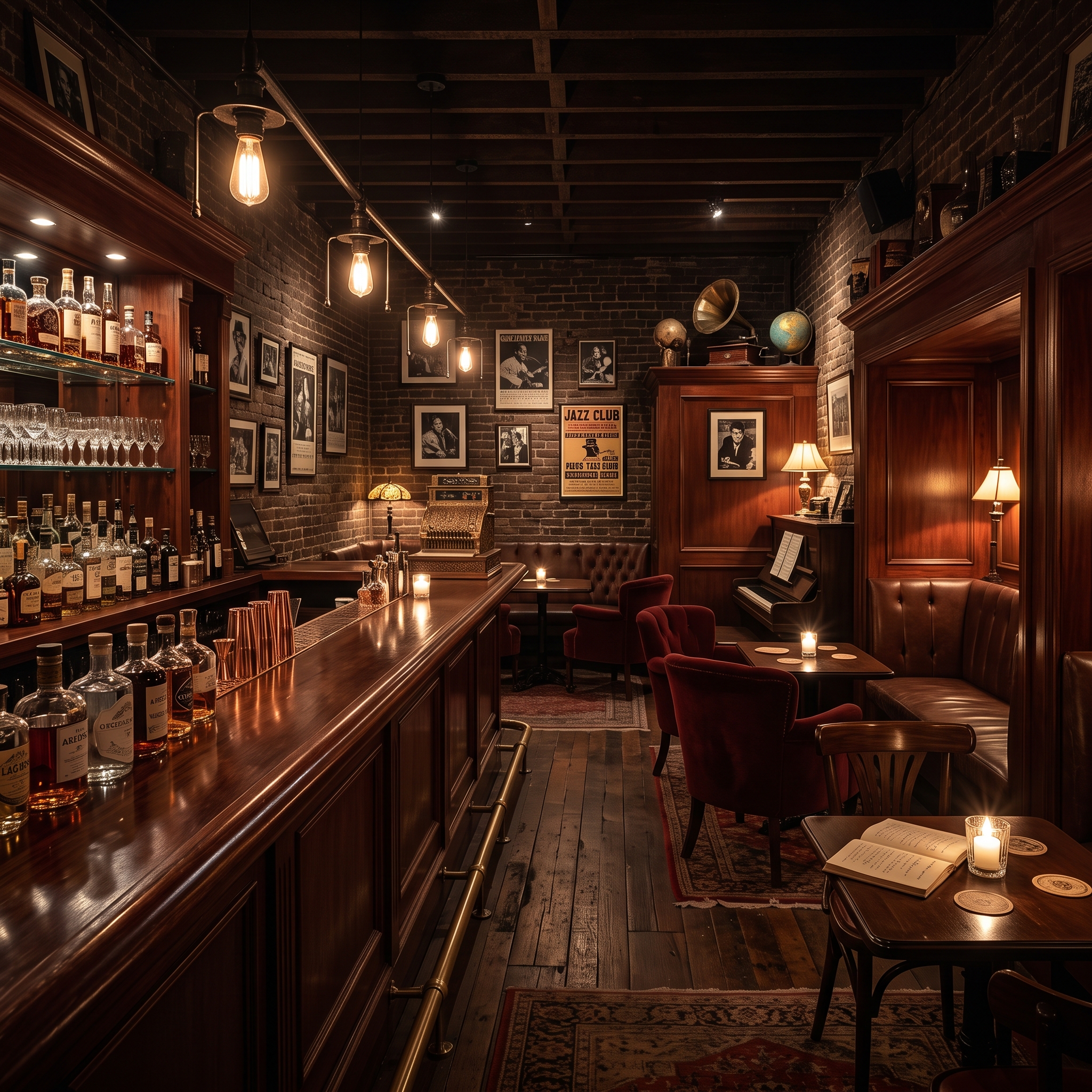 Hidden bar storage